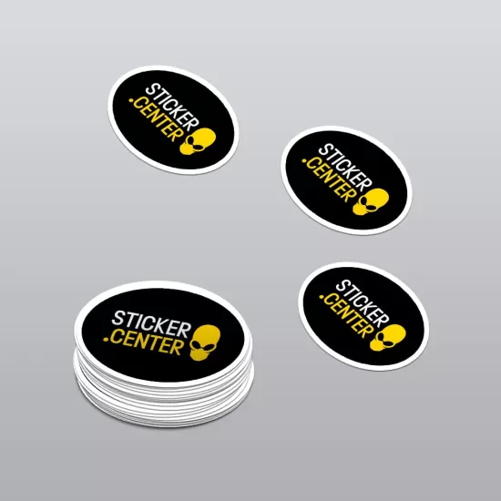 Stickers Adhesivos Troquelados 【Ovalados】